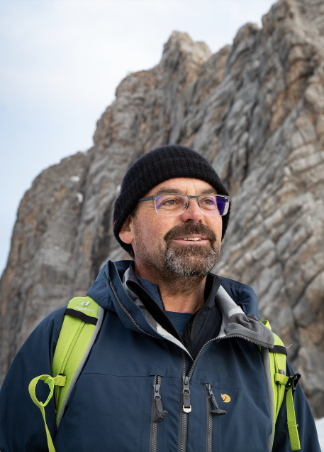 (c) Herbert Raffalt La Strada’s artistic director Werner Schrempf, who developed the concept for the long-term community art project in the Dachstein region.